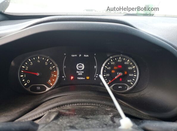 ZACNJBBB1LPL71810 2020 JEEP RENEGADE Black Вид щитка приладів