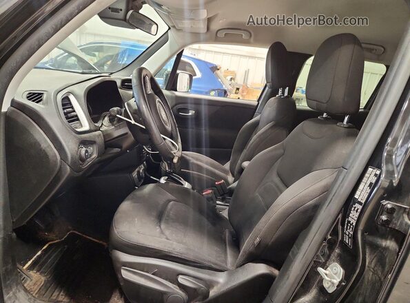 ZACNJBBB3LPL39649 2020 JEEP RENEGADE Black Вид салону спереду