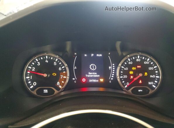 ZACNJBBB5LPL93681 2020 JEEP RENEGADE Gray ხელსაწყოთა პანელის ხედი