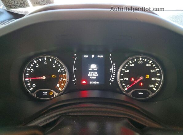 ZACNJBBB6LPL74864 2020 JEEP RENEGADE Blue Вид щитка приладів
