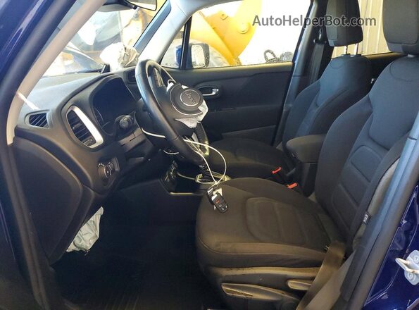 ZACNJBBB6LPL74864 2020 JEEP RENEGADE Blue Вид салону спереду