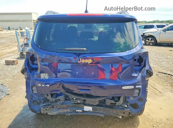 ZACNJBBB7KPJ97692 2019 JEEP RENEGADE Blue Вид ззаду