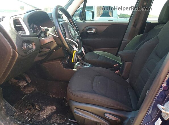 ZACNJBBB7KPJ97692 2019 JEEP RENEGADE Blue Вид салону спереду
