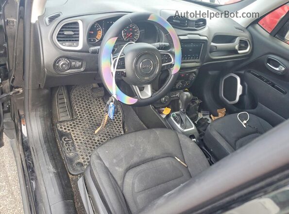 ZACNJBBB7LPL00739 2020 JEEP RENEGADE Black Widok deski rozdzielczej
