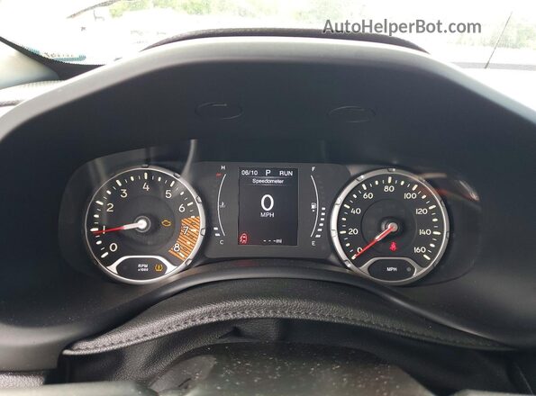 ZACNJBBB9KPJ84779 2019 JEEP RENEGADE Black ხელსაწყოთა პანელის ხედი