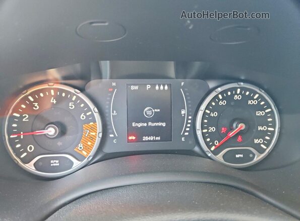 ZACNJBBB9KPK04206 2019 JEEP RENEGADE Gray Widok zestawu wskaźników