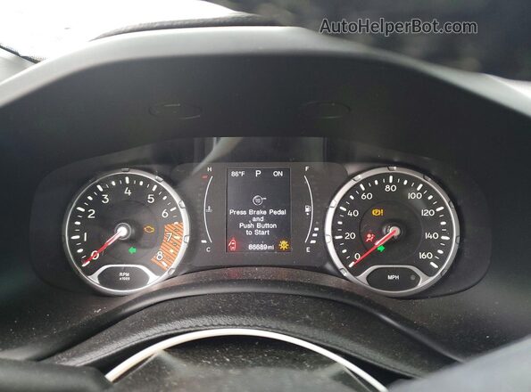 ZACNJBBBXLPL99444 2020 JEEP RENEGADE Turquoise Вид щитка приладів
