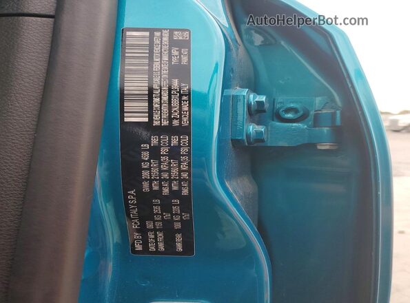 ZACNJBBBXLPL99444 2020 JEEP RENEGADE Turquoise Вид наклейки з VIN-кодом