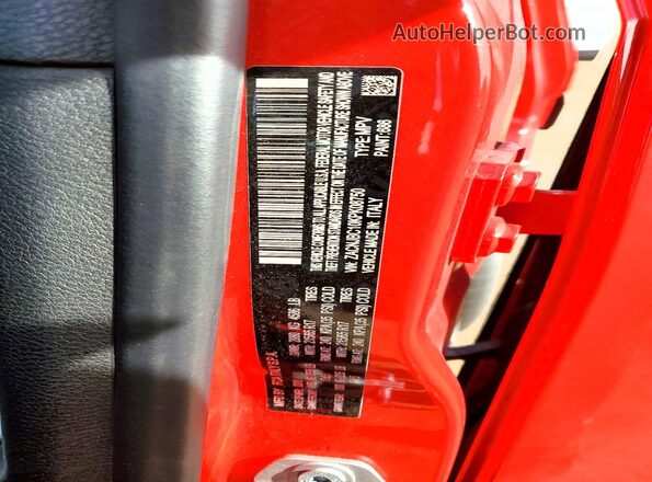 ZACNJBC10KPK08750 2019 JEEP RENEGADE Red VIN კოდის სტიკერის ხედი