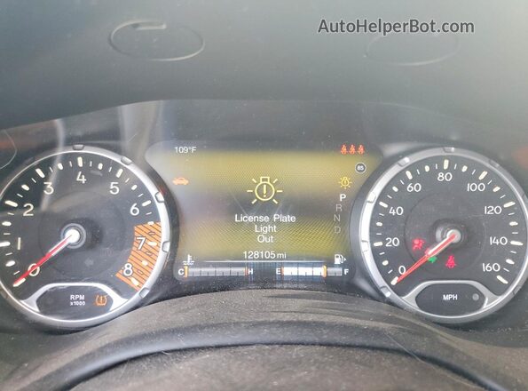 ZACNJBC16KPK09935 2019 JEEP RENEGADE White Instrument cluster view