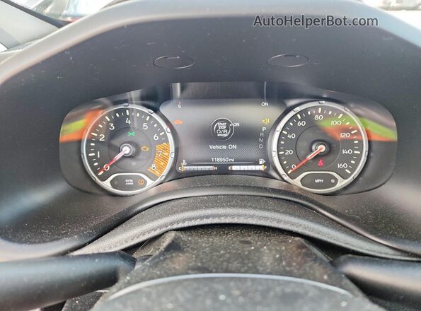 ZACNJBC18KPJ95844 2019 JEEP RENEGADE Gray Instrument cluster view