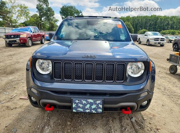 ZACNJBC18KPK69098 2019 JEEP RENEGADE Blue წინა ხედი