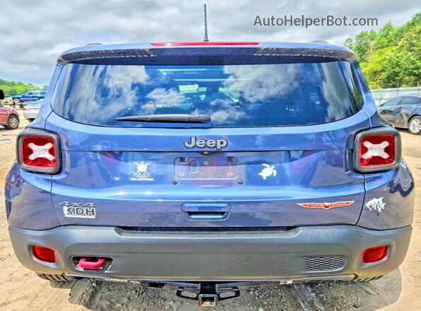 ZACNJBC18KPK69098 2019 JEEP RENEGADE Blue უკანა ხედი