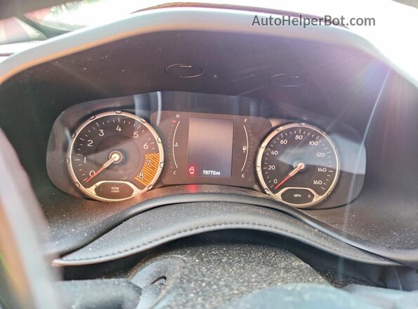 ZACNJCAB0MPM36025 2021 JEEP RENEGADE Red ხელსაწყოთა პანელის ხედი
