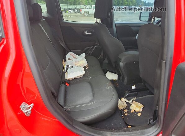 ZACNJCAB0MPM36025 2021 JEEP RENEGADE Red უკანა სალონის ხედი
