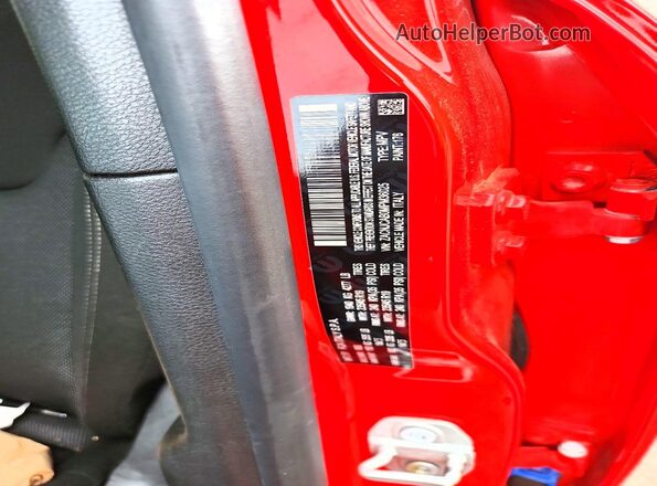 ZACNJCAB0MPM36025 2021 JEEP RENEGADE Red VIN კოდის სტიკერის ხედი