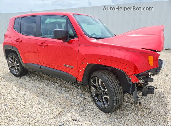 ZACNJCAB7MPM16029 2021 JEEP RENEGADE Red Передня права чверть