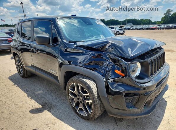 ZACNJCABXMPM65189 2021 JEEP RENEGADE Black Front right