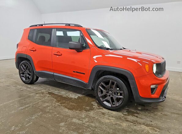 ZACNJCB12MPN27738 2021 JEEP RENEGADE Orange Przód prawy