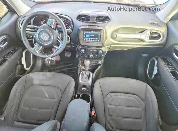 ZACNJCBB4MPM71567 2021 JEEP RENEGADE Turquoise Widok deski rozdzielczej
