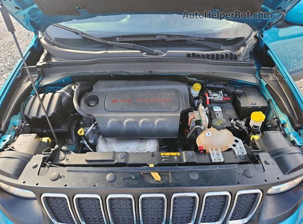 ZACNJCBB4MPM71567 2021 JEEP RENEGADE Turquoise Widok komory silnika