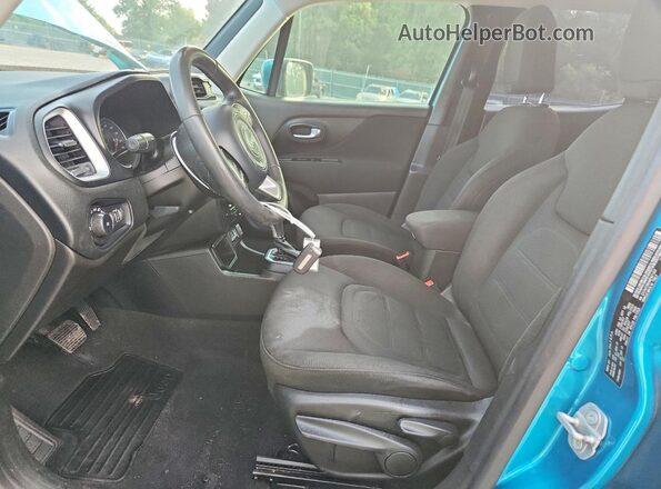 ZACNJCBB4MPM71567 2021 JEEP RENEGADE Turquoise Widok wnętrza z przodu