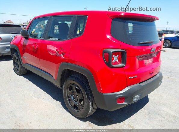 ZACNJDA12NPN79878 2022 JEEP RENEGADE Red Հետևի ձախ