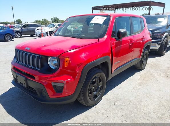 ZACNJDA12NPN79878 2022 JEEP RENEGADE Red Առջևի ձախ երեք քառորդ տեսարան
