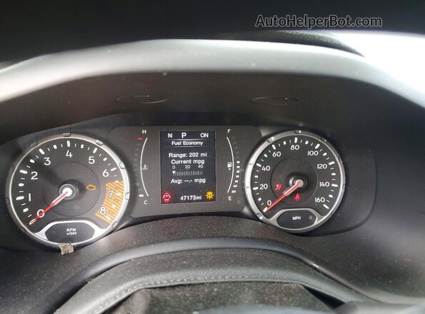 ZACNJDAB9MPM30326 2021 JEEP RENEGADE Black Вид щитка приладів