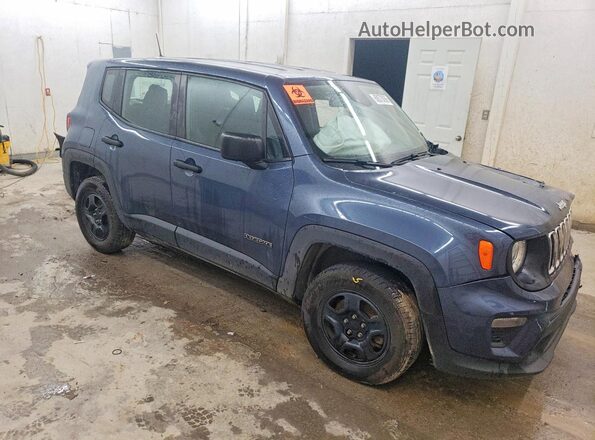 ZACNJDAB9MPM38815 2021 JEEP RENEGADE Синий Передняя правая четверть