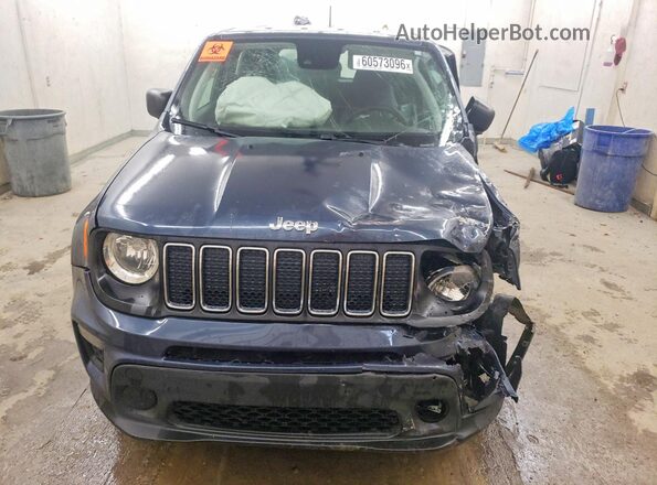 ZACNJDAB9MPM38815 2021 JEEP RENEGADE Синий Вид спереди