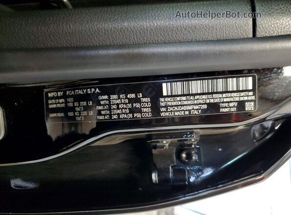 ZACNJDAB9MPM47269 2021 JEEP RENEGADE Black Вид наклейки з VIN-кодом