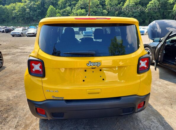 ZACNJDB10PPP38933 2023 JEEP RENEGADE Yellow უკანა ხედი