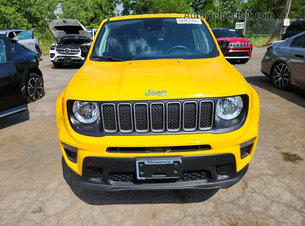 ZACNJDB10PPP38933 2023 JEEP RENEGADE Yellow წინა ხედი