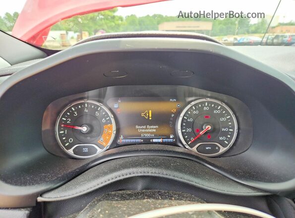 ZACNJDB10PPP69230 2023 JEEP RENEGADE Red Instrument cluster view