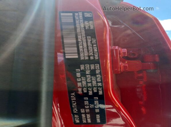 ZACNJDB13PPP45133 2023 JEEP RENEGADE Red VIN sticker view