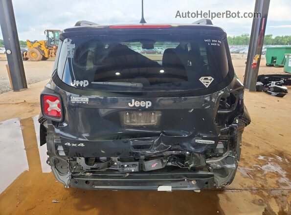 ZACNJDB17NPN44378 2022 JEEP RENEGADE Black Вид ззаду