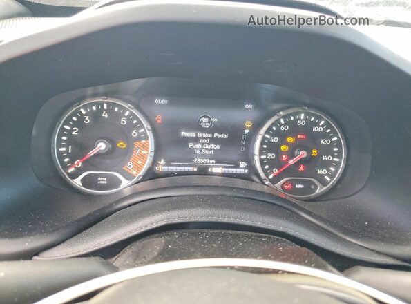 ZACNJDB17NPN70494 2022 JEEP RENEGADE Black ხელსაწყოთა პანელის ხედი