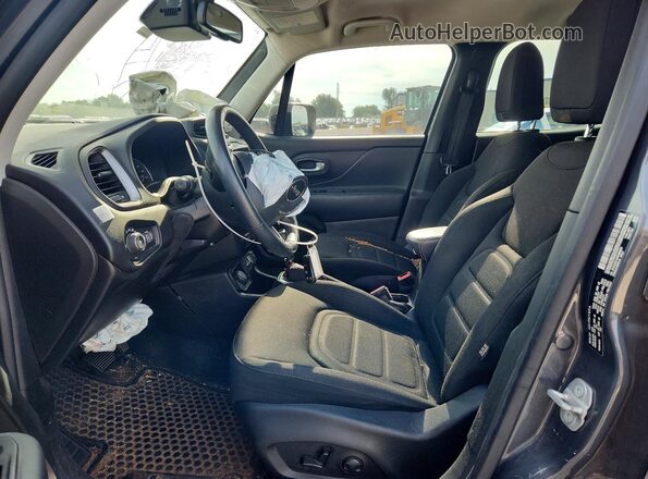 ZACNJDB18NPN80600 2022 JEEP RENEGADE Gray Vista interior delantera