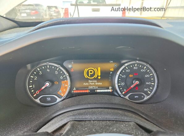 ZACNJDB18PPP44172 2023 JEEP RENEGADE Gray Սարքավորումների վահանակի տեսք
