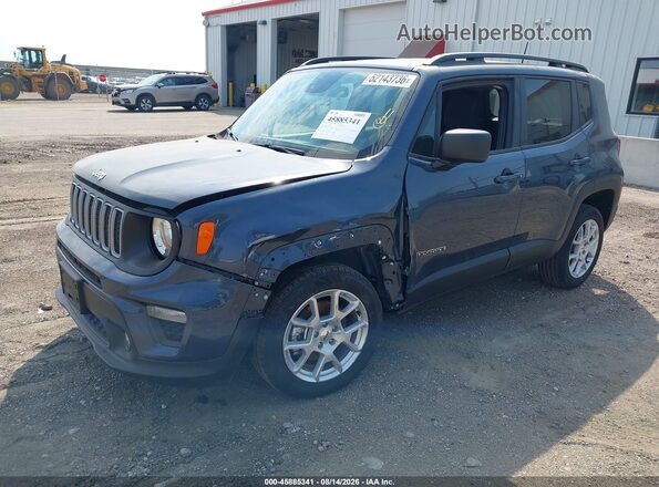 ZACNJDB19NPN57715 2022 JEEP RENEGADE Blue Przód lewy