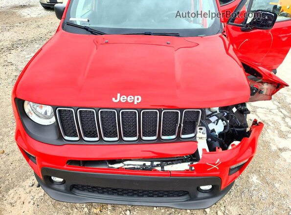 ZACNJDB19PPP39921 2023 JEEP RENEGADE Red Vista del compartimento del motor