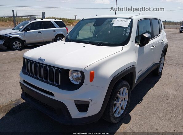 ZACNJDB19PPP72756 2023 JEEP RENEGADE White Առջևի ձախ երեք քառորդ տեսարան