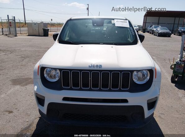 ZACNJDB19PPP72756 2023 JEEP RENEGADE White Առջևի վահանակի տեսք