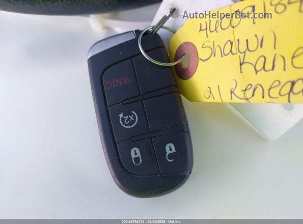 ZACNJDBB0MPN11875 2021 JEEP RENEGADE Blue Вид панелі приладів