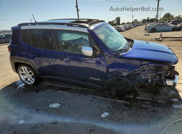 ZACNJDBB4MPM70215 2021 JEEP RENEGADE Синий Передняя правая четверть