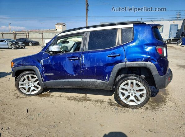 ZACNJDBB4MPM70215 2021 JEEP RENEGADE Синий Задняя левая четверть