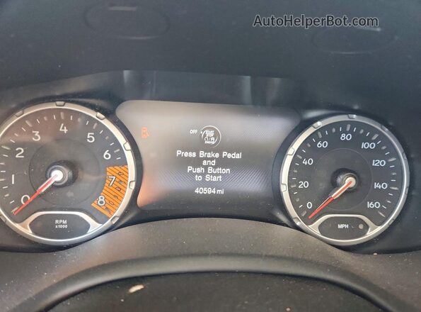 ZACNJDBB4MPM70215 2021 JEEP RENEGADE Синий Вид щитка приборов
