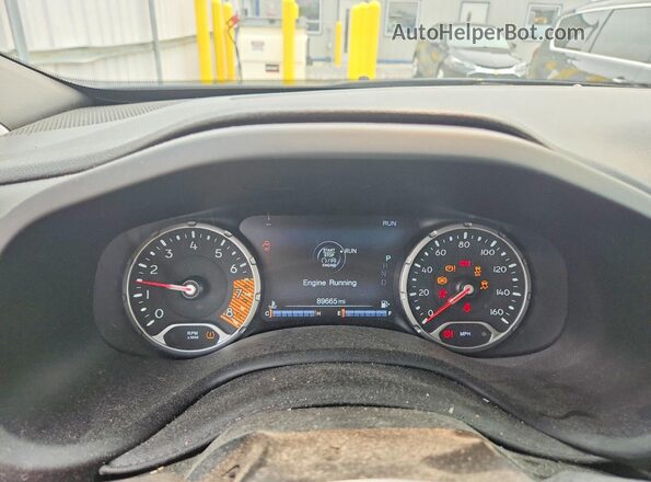 ZACNJDBB5MPM41001 2021 JEEP RENEGADE Blue ხელსაწყოთა პანელის ხედი