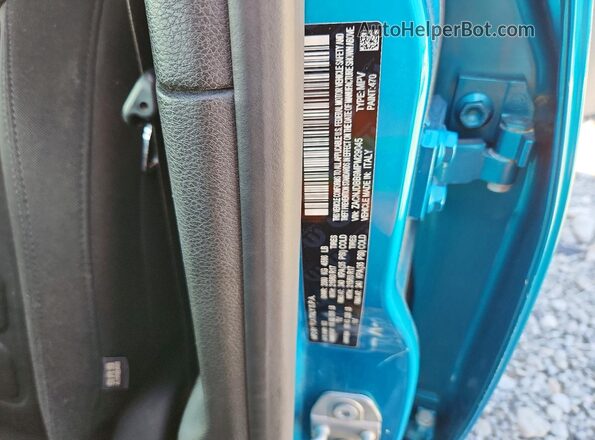 ZACNJDBB9MPM29045 2021 JEEP RENEGADE Blue Widok naklejki z numerem VIN